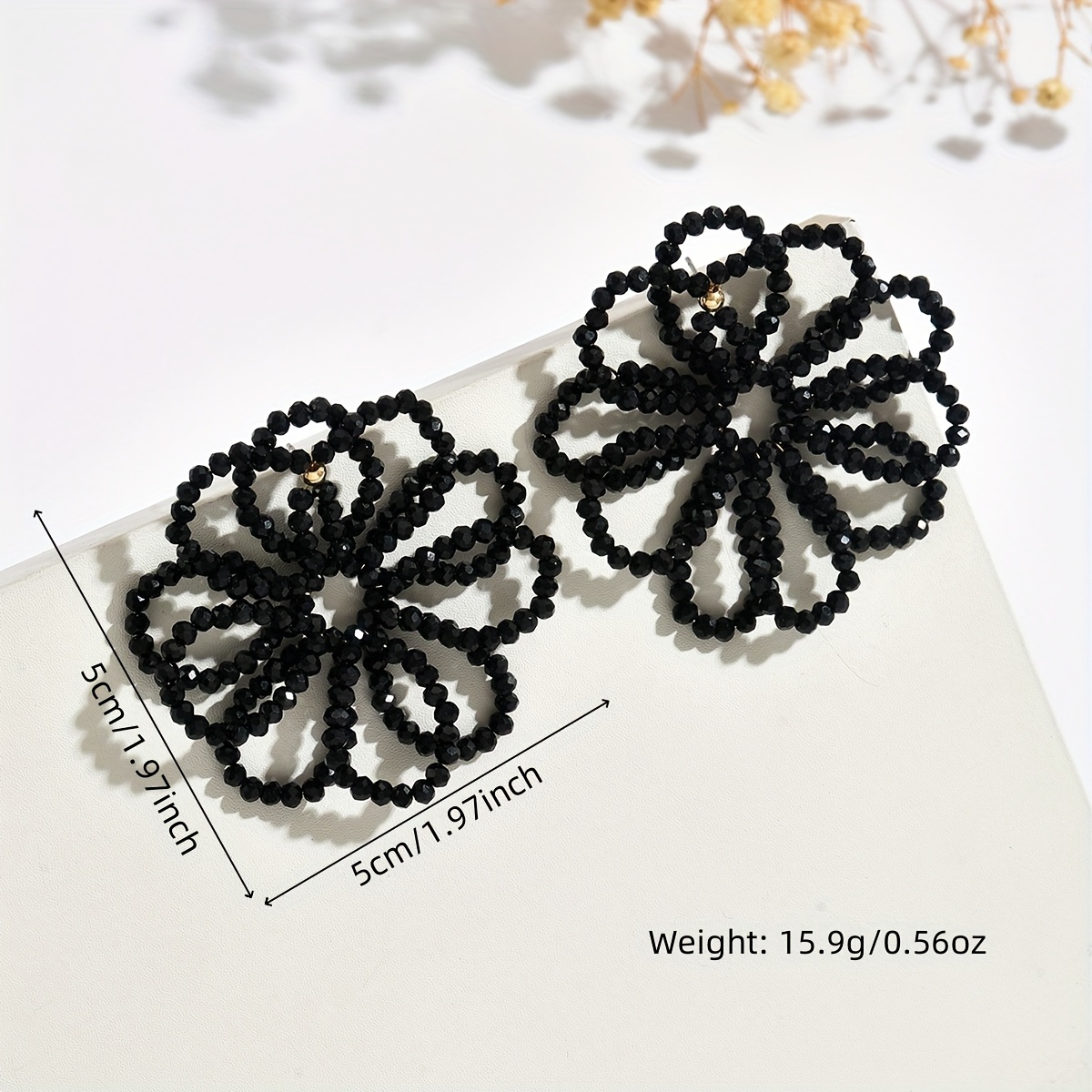 Handmade Beaded Floral Earrings for Vacation Style